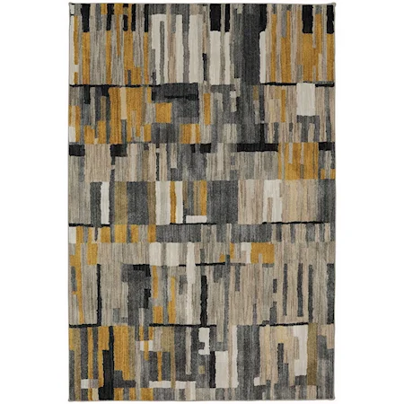 5' 3"x7' 10" Bacchus Mustard Area Rug